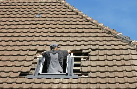 Pose de velux - Saunay